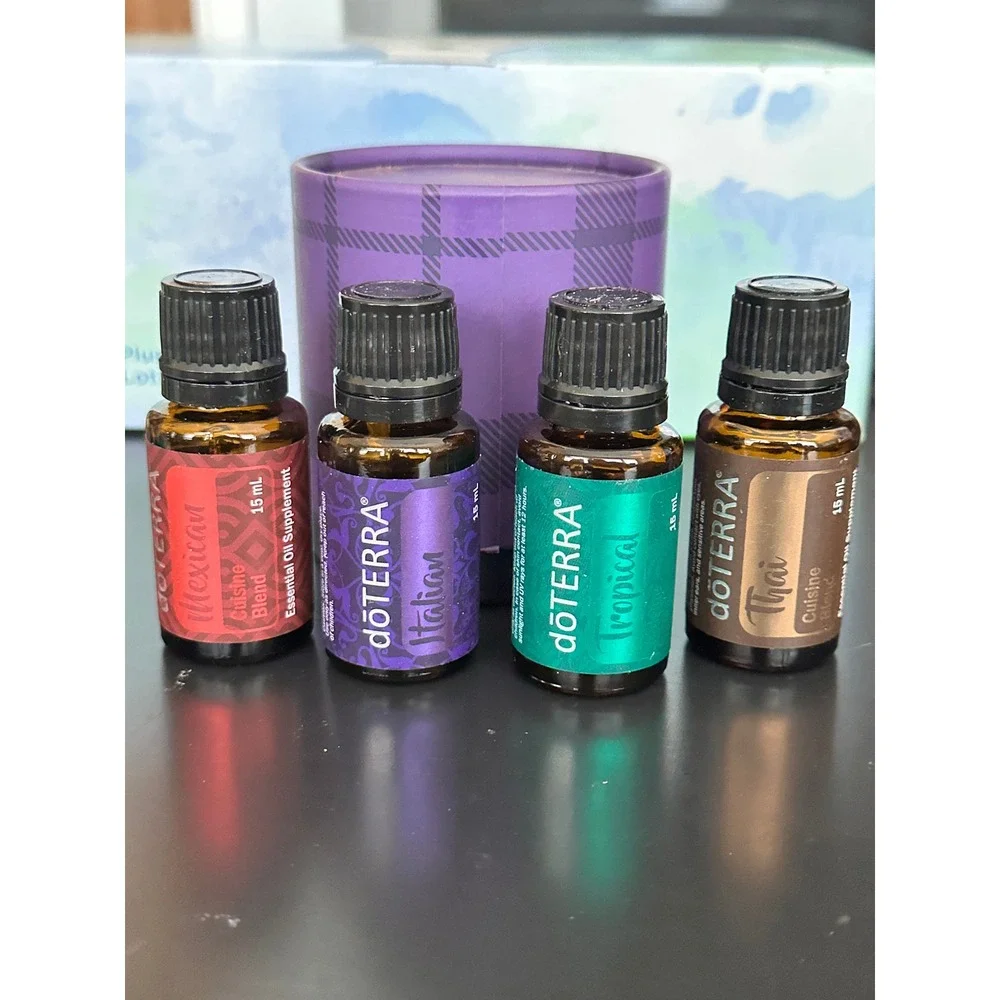 doTERRA Cuisine Collection Essential Oil Set 4 Bottles 15mL Each